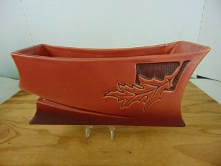 Vintage Roseville Pottery Silhouette Red Planter 769 - 9 " Window Box