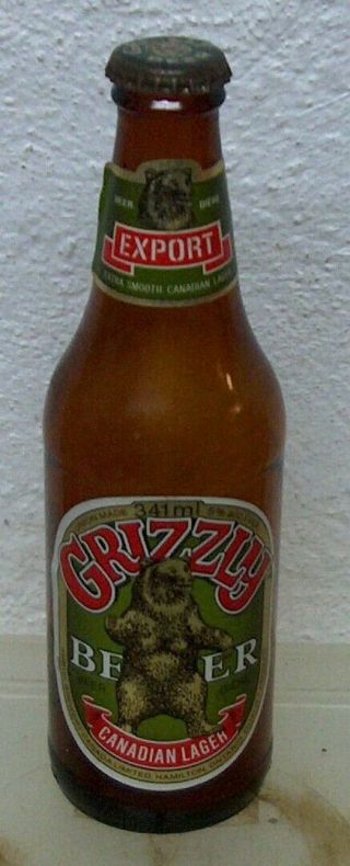 Rare Vintage Grizzly Bear Beer Bottle Crown Cap