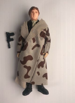 Han Solo Trench Coast Vintage Star Wars Figure 1984 Kenner All,  Complete