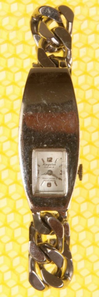 Women ' s Vintage KINGSTON 17J Mechanical Hand - Wind Watch GOOD 4