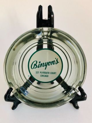 Vintage Chicago Glass Ashtray— Binyon’s