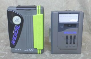 Vintage Aiwa Radical Hs - Rd3 Stereo Am/fm Cassette Player With Uv Case Fine