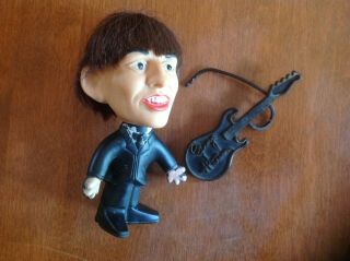 Vintage The Beatles George Harrison Doll W/ Instrument
