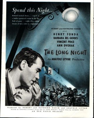 1947 Movie Lured George Sanders Lucille Ball Boris Karloff Vintage Print Ad 601