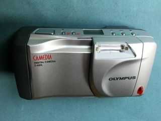 OLYMPUS CAMEDIA C - 420 L DIGITAL COMPACT CAMERA - SILVER VINTAGE Circa 1998 2