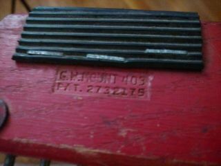 Vintage G.  W.  Mount 403 Red Gooseneck Webbing Stretcher Upholstery Tool 2732175 3