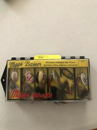 Vintage Mepps Killer Kit/ (6) Spinners/great Color Combinations
