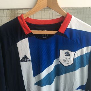 Vintage Adidas Team Gb 2012 London Olympics England Football Shirt Xl