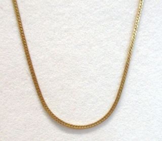 Vintage 1/20 14kt Yellow Gold Filled Chain Necklace 18 "