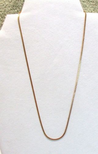 Vintage 1/20 14KT Yellow Gold Filled Chain Necklace 18 