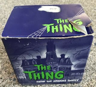 Vintage The Thing Mechanical Bank Addams Family 1964 Box