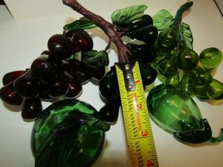 Set of 5 Vintage Blown Glass Fruits & Vegetables 5