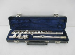 W.  T.  Armstrong 103 Vintage Open Hole Flute Sn 24 45945 W/ Case
