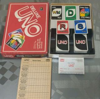 Vintage - Deluxe Uno Card Game 1986 International Games Inc.  Made In The Usa