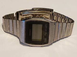 Vintage Men’s Seiko Digital Lcd A904 - 5040 Alarm Chronograph Stainless Watch