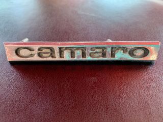 1967 Camaro Standard Grille/header Panel Emblem Chrome 3909137 Vintage