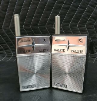 Vintage Starlet All Transistor Walkie Talkie Radios 708 - Pair
