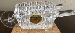 Vintage Princess House 24 Lead Crystal Glass Wheel Barrel Made In Germany