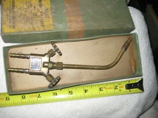 Vintage Ncg Model 42 Brass Torch Tip,  National Cylinder Gas Chicago Il