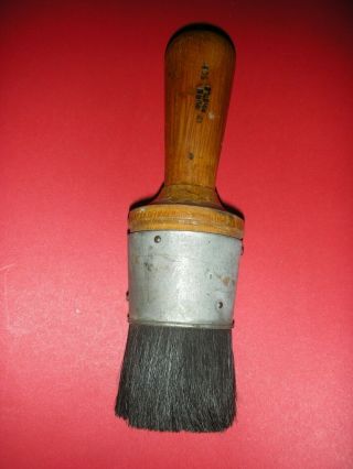 Vintage All Pure Bristle No.  12 505 Stencil Brush 7 Inch 2 Inch Dia Bristles