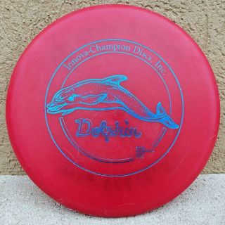 Vintage Innova Dx Dolphin Double Circle Stamp Red 150g (pfn,  Oop)