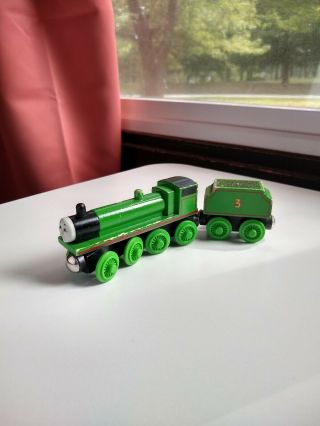 Thomas Wooden Railway Train Vintage 1996 Henry the Green Engine Flat Coal Tender 2