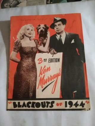 Vtg.  Blackouts 1944 And 1945 Souvenir Programs Ken Murray Hollywood California