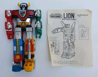 Vintage Matchbox Miniature Lion Force Voltron Iii (6 Inch) With Instructions