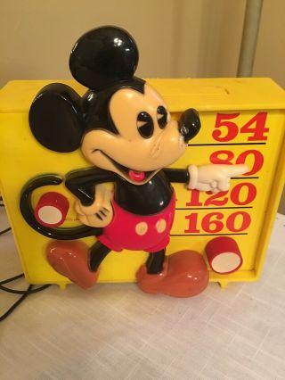 Cool Mickey Mouse Transistor Radio A.  M.  Vintage Disney 1970’s 3