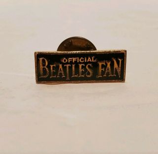 Vintage 1964 The Beatles Official Fan Brooch Pin Badge By Nems Ent.  Ltd.