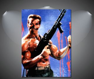 Commando Arnold Schwarzenegger Vintage Movie Poster - A1,  A2,  A3,  A4 Sizes