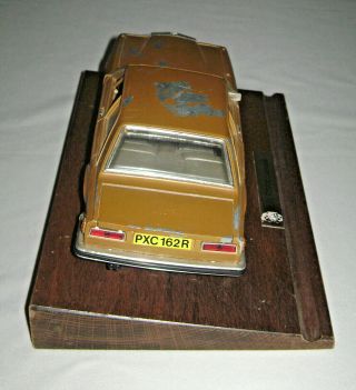 Vintage 1975 Rolls Royce Camargue Die Cast Model On Wood Display Stand by Burago 5