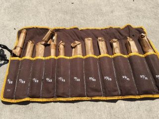 Vintage 11 Piece Chicago Latrobe And W&b Drill Bit Set Made In Usa 9/32 To 29/32