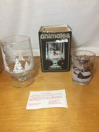 Vintage L.  E.  Smith Glass Co.  Animates Candle Christmas Eve (without Candle)