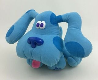 Vintage Blues Clues 8 " Pose A Blue Puppy Dog Plush Stuffed Toy Tyco 1997
