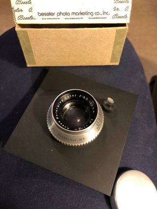 Vintage Kodak Enlarging Ektar f:4.  5 100mm ES 2893 On A Lensboard 8016 2