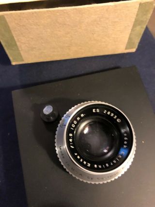 Vintage Kodak Enlarging Ektar f:4.  5 100mm ES 2893 On A Lensboard 8016 6