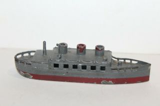 Cast Metal Vintage Ship Penny Toy Made In France