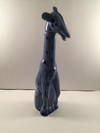 Vintage Figural Porcelain Giraffe Liquor Decanter Bottle Marked Germany