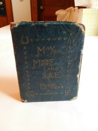 Vintage Book Style Still Coin Bank.  Chas.  Lee Russell - " Book Of Thrift "