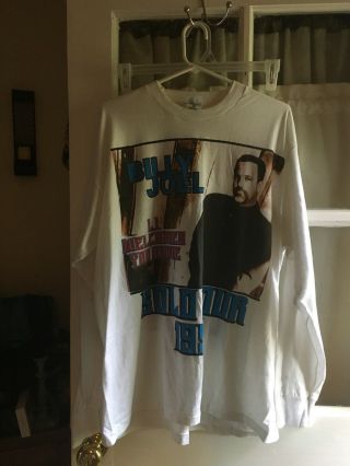 Vintage Billy Joel 1998 “solo Tour” Long Sleeve Shirt Size 2xl Unisex