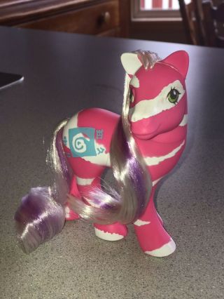 Vintage G1 My Little Pony Colorswirl Color Swirl Springy Pink