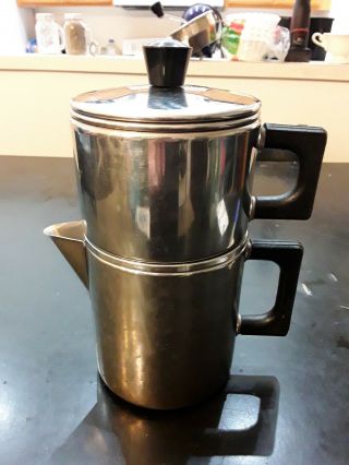 Vintage Lo - Heet Vollrath Stainless Steel Drip Coffee Pot