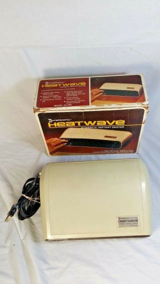 Vintage Intermatic Heatwave Portable Space Heater Retro 1500w Jh - 600 W/box