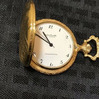 Andre Rivalle 17 Jewels Swiss Made Mechanical Wind Up Pocket Watch Vintage 3
