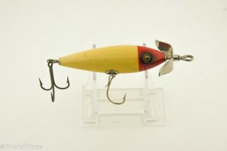 Vintage South Bend Glass Eye Surface Minnow Antique Fishing Lure Et37