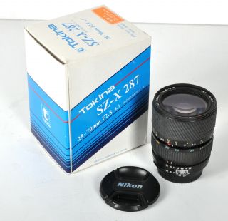 Vtg Tokina 28 - 70mm F2.  8 - 4.  3 Nikon Mount Zoom Lens Macro Ai - S Camera Lens W/ Box