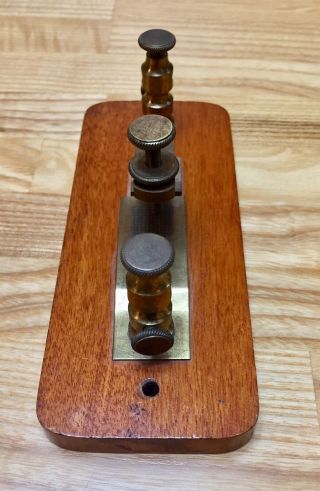 Vintage Telegraph Lightning Arrester Or Related Instrument