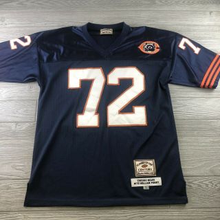 Vintage William Perry 72 Chicago Bears Nfl Jersey Xl Limited Edition Blue