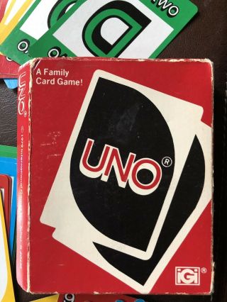 Vintage 1979 Uno Cards Very Good Complete Family Game Instructions